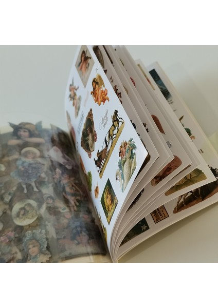 Stil 4 Vintage Sevimli Peri Melek Çıkartma Kitabı Kız Dekoratif Washi Çıkartmalar Pet Malzeme Scrapbooking Etiket Günlüğü Kırtasiye Albümü (Yurt Dışından) fırsatları