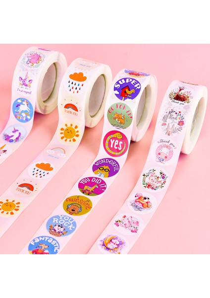 A-219 500 Adet Çocuk Karikatür Hayvan Çıkartmaları Bebek Çıkartmalar Anaokulu Ilham Küçük Kırmızı Çiçek Ödül Rulo Çıkartmalar (Yurt Dışından) modelleri