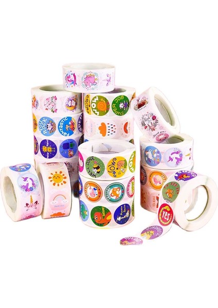 A-219 500 Adet Çocuk Karikatür Hayvan Çıkartmaları Bebek Çıkartmalar Anaokulu Ilham Küçük Kırmızı Çiçek Ödül Rulo Çıkartmalar (Yurt Dışından) fırsatları