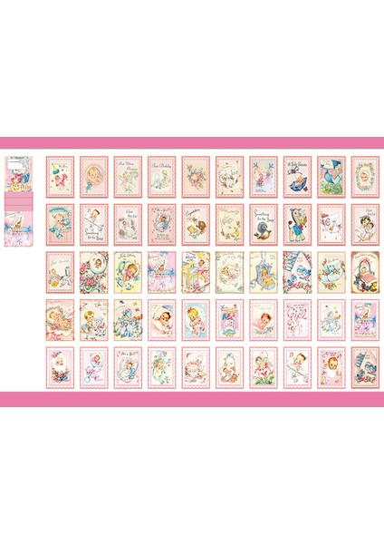 Zhaohebaobao 50 Adet/grup Kawaii Kırtasiye Çıkartmalar Peri Hayvan Günlüğü Planlayıcısı Dekoratif Cep Etiket Scrapbooking Dergisi Dıy Zanaat Etiket (Yurt Dışından)