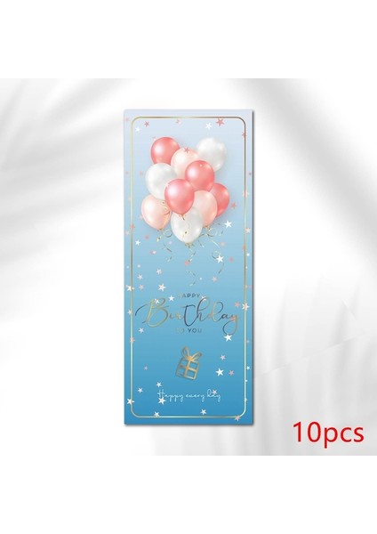 QY1750-10 Adet 10-30 Adet "mutlu Yıllar Sana" Çıkartmalar Pembe Mavi Siyah Doğum Günü Hediye Paketi Dekor Mühür Etiketleri 6X15 cm Nefis Çıkartmalar (Yurt Dışından)