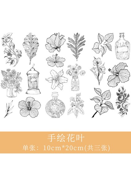 U 3 Adet Kawaii Çiçekler Vintage Damga Gurme Gıda Çıkartmaları Estetik Deco Kırtasiye Scrapbooking Çıkartmaları Dizüstü Bilgisayarda (Yurt Dışından)