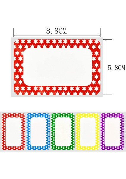 QY1527-50PCS 50-150PCS Çıkartmalar Renkli Yıldız Adı Etiketleri Etiketler Okul Ofis Ev Etiketler Kırtasiye Etiket Giysi Saklama Kutuları Paketi (Yurt Dışından) indirimleri