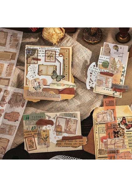 Hywf 1 Adet Kart Sevgilisi Vintage Günlüğü Çıkartmalar Washi Kağıt Etiket Kağıdı Scrapbooking Malzeme Karalama Defteri Seti (Yurt Dışından) fiyatları