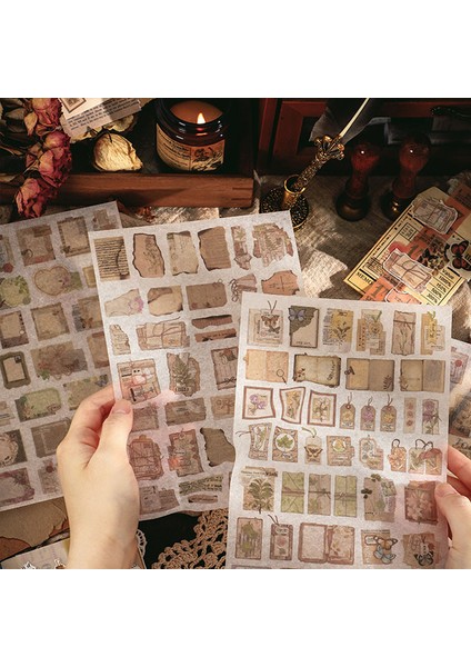 Hywf 1 Adet Kart Sevgilisi Vintage Günlüğü Çıkartmalar Washi Kağıt Etiket Kağıdı Scrapbooking Malzeme Karalama Defteri Seti (Yurt Dışından) indirimleri