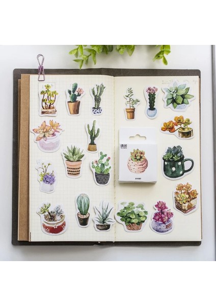 17 50 Adet/paket Bitki Dekoratif Washi Çıkartmalar Yeşil Kaktüs Scrapbooking Sopa Etiket Günlüğü Kırtasiye Albümü Çıkartmalar (Yurt Dışından) modelleri