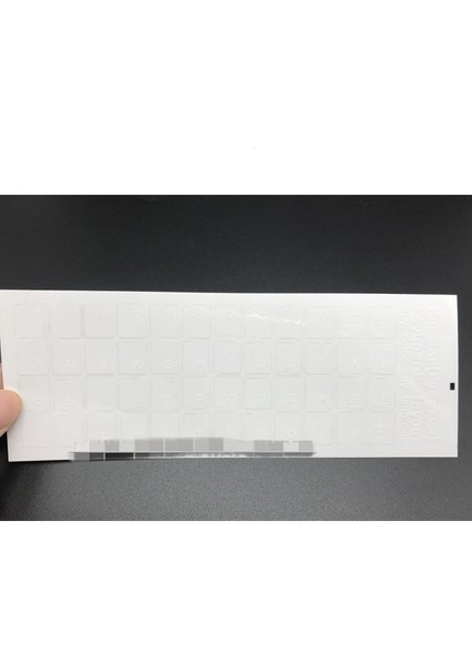 Beyaz Rusça Şeffaf Klavye Çıkartmaları Dil Alfabe Siyah Beyaz Etiket Bilgisayar Pc Için Toz Koruma Dizüstü Bilgisayar Aksesuarları (Yurt Dışından)