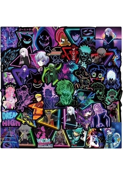 30 Adet 10/30/50 Adet Neon Animasyon Kore Etiket Estetik Pvc Eskiz Defteri Kırtasiye Dizüstü Dekorasyon Scrapbooking Okul Malzemeleri (Yurt Dışından) fiyatları