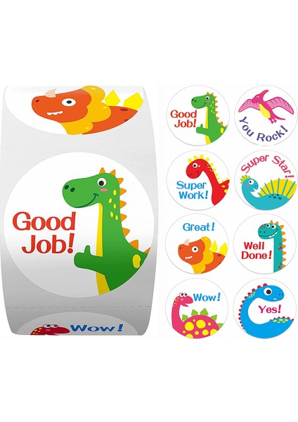 QY843-300PCS 100-500PCS Karikatür Hayvanat Bahçesi Hayvanlar Ödül Çıkartmalar Motivasyon Etiket Okul Öğretmenleri Için Ödül Öğrencileri Çocuklar Çıkartmalar Etiket (Yurt Dışından) modelleri