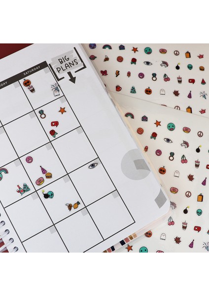 1 Sayfalık/grup Sevimli Küçük Mini Karikatür Desen Pvc Etiket Scrapbooking Dıy Günlüğü Albümü Defterler Günlük Çıkartmaları Kırtasiye (Yurt Dışından) indirimleri