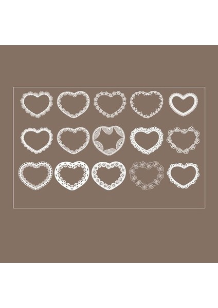 Style-7 30 Adet Pvc Dantel Serisi Vintage Beyaz Dantel Çerçeve Dekoratif Çıkartmalar Scrapbooking Albümü Dergisi Kırtasiye Dekoratif Çıkartmalar (Yurt Dışından)