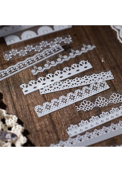 Style-7 30 Adet Pvc Dantel Serisi Vintage Beyaz Dantel Çerçeve Dekoratif Çıkartmalar Scrapbooking Albümü Dergisi Kırtasiye Dekoratif Çıkartmalar (Yurt Dışından) modelleri