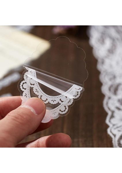 Style-7 30 Adet Pvc Dantel Serisi Vintage Beyaz Dantel Çerçeve Dekoratif Çıkartmalar Scrapbooking Albümü Dergisi Kırtasiye Dekoratif Çıkartmalar (Yurt Dışından) fırsatları