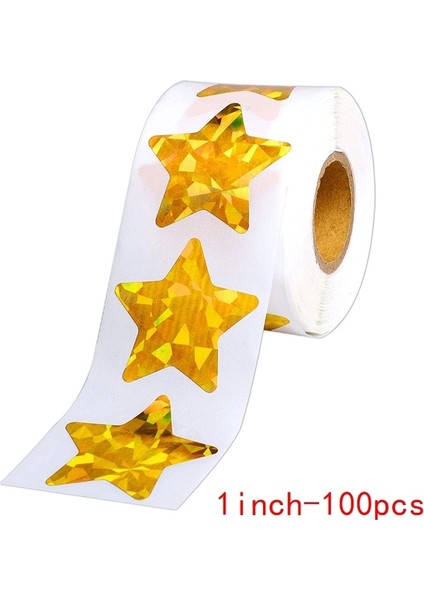 1 Inç 100 Adet Holografik Altın Yıldız Çıkartmaları Çocuklar Için Ödül 100-500 Adet Folyo Yıldız Çıkartmaları Etiketler Duvar El Sanatları Sınıf Öğretmenleri Malzemeleri (Yurt Dışından)