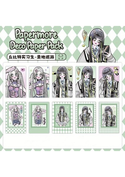 D 10 Yaprak Sevimli Karikatür Melek Yıldız Kız Kağıt Etiket Dekoratif Çıkartmalar Kolaj Scrapbooking Dıy Günlük Hediye Çıkartmaları (Yurt Dışından) fiyatları