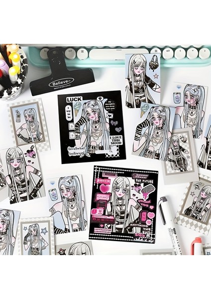 D 10 Yaprak Sevimli Karikatür Melek Yıldız Kız Kağıt Etiket Dekoratif Çıkartmalar Kolaj Scrapbooking Dıy Günlük Hediye Çıkartmaları (Yurt Dışından) fırsatları