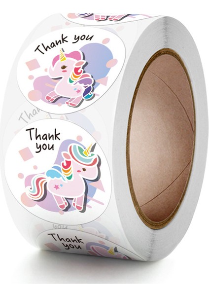 QY1621-50PCS 50-500PCS Sevimli Unicorn Ödül Çıkartmalar Çocuk Kız Hediye Karalama Defteri Dekorasyon Etiketi 1 Inç El Yapımı Dıy Karikatür Oyuncak Çıkartmalar (Yurt Dışından)