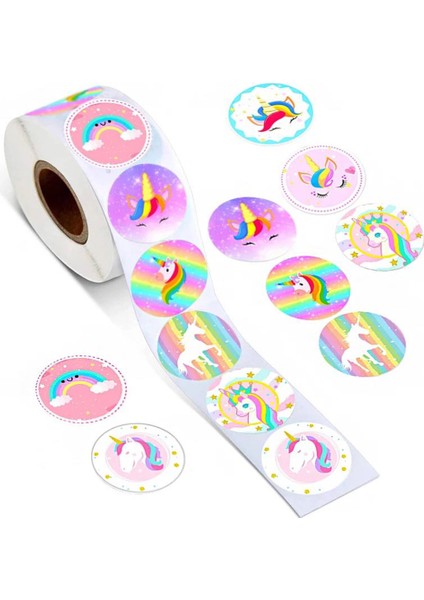 QY1621-50PCS 50-500PCS Sevimli Unicorn Ödül Çıkartmalar Çocuk Kız Hediye Karalama Defteri Dekorasyon Etiketi 1 Inç El Yapımı Dıy Karikatür Oyuncak Çıkartmalar (Yurt Dışından) fiyatları
