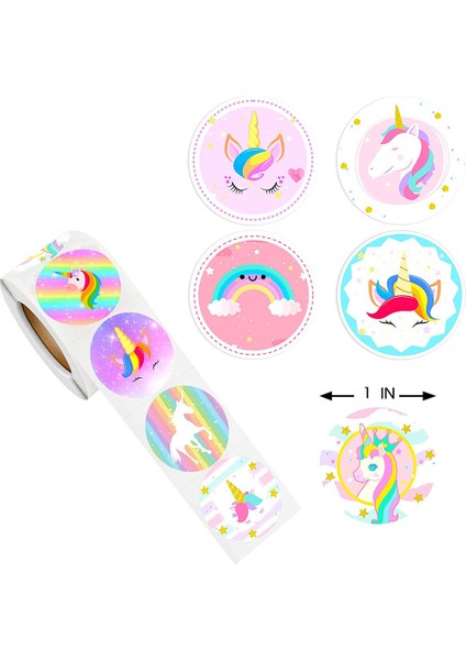 QY1621-50PCS 50-500PCS Sevimli Unicorn Ödül Çıkartmalar Çocuk Kız Hediye Karalama Defteri Dekorasyon Etiketi 1 Inç El Yapımı Dıy Karikatür Oyuncak Çıkartmalar (Yurt Dışından) indirimleri