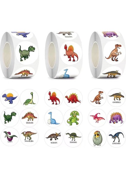 QY1615-100PCS 50-500PCS Sevimli Hayvan Dinozor Çıkartmalar Çocuklar Için 1 Inç Çocuk Oyuncak Oyun Çıkartmaları Doğum Günü Sınıf Partisi Ödül Dekorasyon (Yurt Dışından) indirimleri