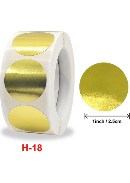 500 Pcs Stil 2 100/500 Adet Yuvarlak Lazer Altın Parlak Etiketler Dekor Sticker Renk Kodu Nokta Etiketleri Sarı, Siyah Paket Sızdırmazlık Karalama Defteri Çıkartmaları (Yurt Dışından) fırsatları