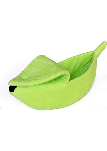 Yeşil 40X15X10 cm Muz Kedi Yatak Ev Sevimli Muz Köpek Yastık Köpek Kulübesi Sıcak Yumuşak Pet Bahis Kedi Malzemeleri Mat Yataklar Kediler Yavru (Yurt Dışından)