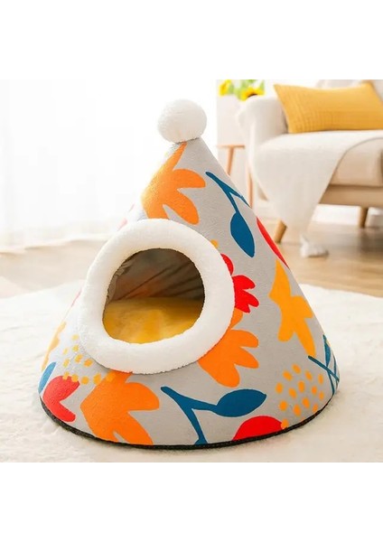 C Cat 7.5kg M Süper Yumuşak Kış Kedi Pet Köpek Evi Konfor Derin Uyku Kedi Yatağı Küçük Mat Sepet Nefes Alabilir Çadır Yatak Ürünleri Evcil Hayvan Malzemeleri (Yurt Dışından)
