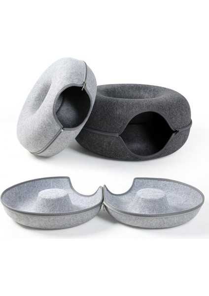 Mavi 50X50X20 cm Kediler Ev Sepeti Doğal Keçe Pet Kedi Mağara Yatakları Yuva Komik Yuvarlak Yumurta Tipi Yastık Mat ile Küçük Köpekler Yavru Evcil Hayvanlar Malzemeleri (Yurt Dışından) indirimleri