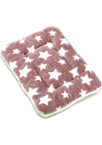 Kahverengi Yıldız 30X40 cm Kalınlaşmış Pet Yumuşak Polar Yatak Paspasları Ped Kedi Battaniye Yavru Köpek Kanepe Yastığı Yatak Ev Uyku Kapak (Yurt Dışından)