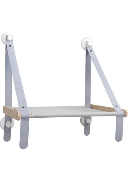 Gri Kedi Yatak Pencere Asılı Pet Kediler Hamak Ahşap Pet Yatak Yavru Tırmanma Çerçeve Güneşli Pencere Koltuk Yuva Rulman 20 kg Kedi Aksesuarları (Yurt Dışından)