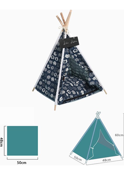 Gri Üçgen 60X50X48 cm 2022 Pet Çadır Ev Kedi Yatak Taşınabilir Çıkarılabilir Yıkanabilir Teepee Yavru Kedi Kapalı Açık Çadır Yastık ile Pet Kedi Malzemeleri (Yurt Dışından) fırsatları