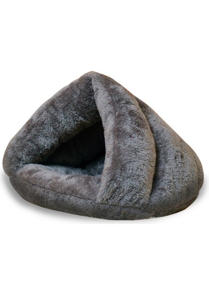 Gri 40X40CM Köpek Pet Kedi Yatak Küçük Köpek Yumuşak Sıcak Yuva Köpek Kulübesi Kedi Yatakları Mağara Evi Uyku Tulumu Mat Pad Çadır Evcil Hayvanlar Kış Sıcak Evcil Hayvan Yatakları (Yurt Dışından)