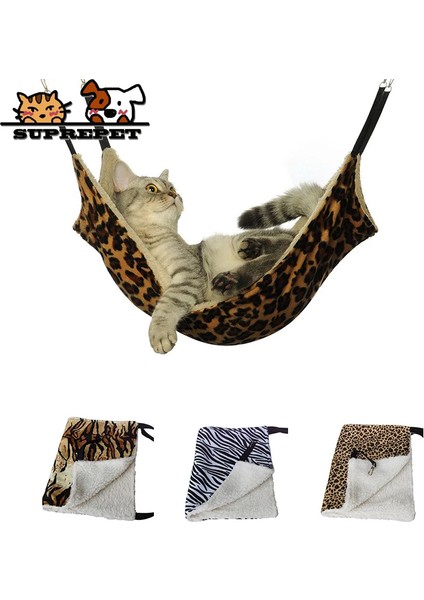 Leopar Tahıl S Suprepet Asılı Kedi Hamak Evcil Hayvan Malzemeleri Kedi Uyku Tulumu Pet Kedi Kafesi Nefes Alabilir Çift Taraflı Mevcut Sıcak Kedi Yatak Mat (Yurt Dışından)