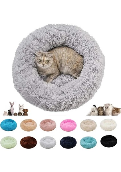 GWA002 40 cm Kedi Yatakları Süper Yumuşak Pet Köpek Kedi Yatağı Peluş Tam Boy Yıkanabilir Sakin Yatak Donut Yatak Rahat Uyku Artefakt Ürün Kedi Yatakları (Yurt Dışından) fiyatları