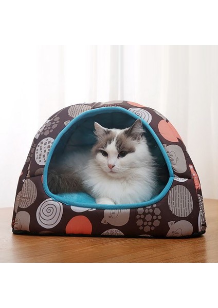 Tip 5 M (33X33X27CM) Sıcak Kedi Yatağı Küçük Köpekler Yavru Kedi Evi Evcil Hayvan Sepeti Yastık Kedi Uyku Yastığı Mat Çadır Köpek Şezlong Yumuşak Yuva Mağara Kediler Yataklar (Yurt Dışından)