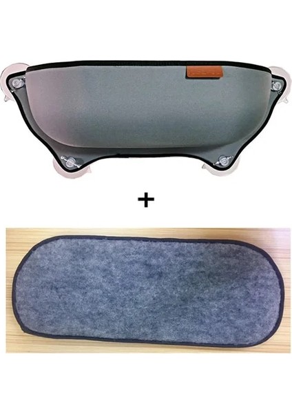 Gri Mat 68CMX28CM Kedi Pencere Yatağı Monte Pot Yatak Hamak Mat Kedi Şezlong Levrek Yastık Gelincik Chinchilla Için Vantuzlu Asılı Raf Koltuk (Yurt Dışından)