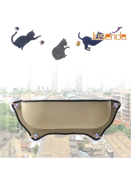 Gri Mat 68CMX28CM Kedi Pencere Yatağı Monte Pot Yatak Hamak Mat Kedi Şezlong Levrek Yastık Gelincik Chinchilla Için Vantuzlu Asılı Raf Koltuk (Yurt Dışından) fırsatları