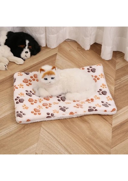 Stil 8 S 30X40 cm Yumuşak Flanel Pet Battaniye Pedi Kalınlaşmış Pet Polar Yatak Mat Yavru Köpek Kedi Için Kanepe Yastık Sıcak Kediler Uyku Kapak Ev Halı (Yurt Dışından)