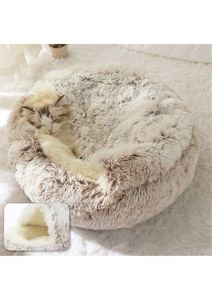 Mavi 40X40 Pet Köpek Pembe Yatak Rahat Yumuşak Kedi Mat Yuvarlak Peluş Ev Küçük Orta Köpekler Kediler Için Evcil Hayvan Sepeti Kış Sıcak Yastık Malzemeleri (Yurt Dışından) modelleri