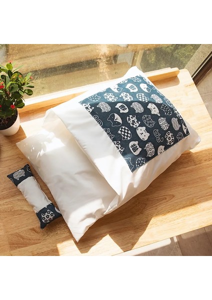 Pembe Miyav S 45X30 cm Kedi Uyku Tulumu Sarılın Mağara Yatağı Köpek Yatakları Kış Kendiliğinden Isınan Evcil Hayvan Evi Yastık ile Yavru Küçük Yavru Köpekler Için Japon Futon (Yurt Dışından) indirimleri