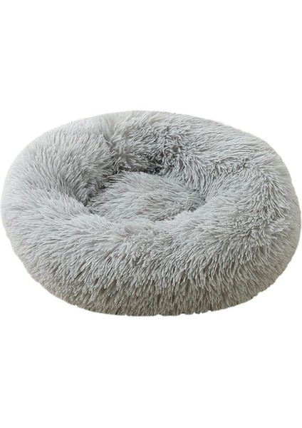 Yeşil 30 cm Yuvarlak Kedi Yatak Süper Yumuşak Uzun Peluş Köpek Kulübesi Mat Köpek Yuvarlak Yastık Taşınabilir Hayvan Uyku Malzemeleri Kediler Kış Sıcak Yatak (Yurt Dışından)