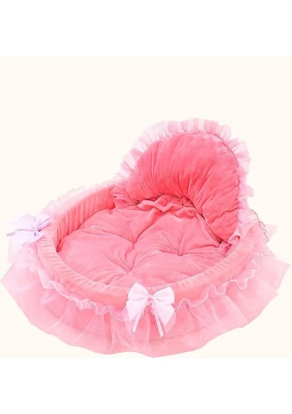 Stil 1 56X53 cm Prenses Köpek Yatağı Yumuşak Kanepe Küçük Köpekler Için Pembe Dantel Köpek Evi Pet Doggy Teddy Yatak Köpek Yatakları Kedi Lüks Yuva Mat Kennels (Yurt Dışından)