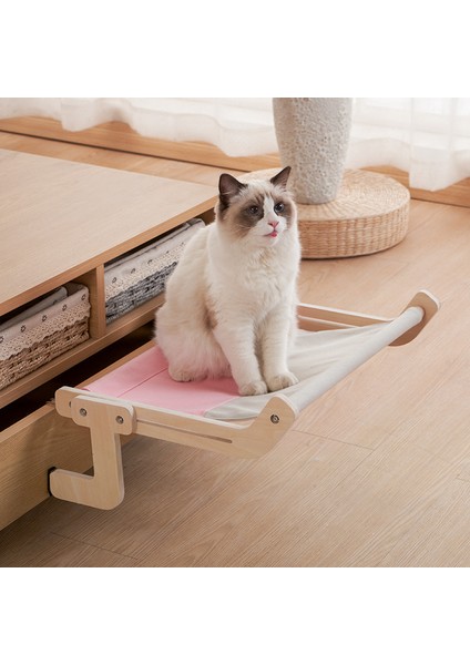 Beyaz Taşınabilir Kedi Ahşap Asılı Yatak Kedi Hamak Kapalı Dört Mevsim Evrensel Pet Asılı Yuva Kolay Yıkanabilir (Yurt Dışından) modelleri