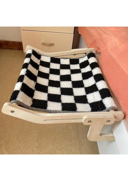 Beyaz Taşınabilir Kedi Ahşap Asılı Yatak Kedi Hamak Kapalı Dört Mevsim Evrensel Pet Asılı Yuva Kolay Yıkanabilir (Yurt Dışından) fırsatları