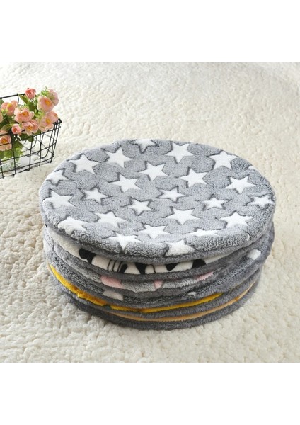 Pembe Yıldız Çapı 58-60CM Yumuşak Peluş Pet Kedi Uyku Mat Kış Sıcak Yıkanabilir Yuvarlak Battaniye Köpek Kulübesi Yavru Yuva Ev Seyahat Yatağı Yastık Aksesuarları (Yurt Dışından) modelleri