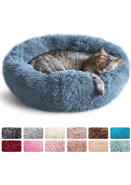 Drak Kahve M 60 cm Yuvarlak Kedi Yatak Köpekler Yatak Ev Kulübesi Evcil Hayvan Paspasları Yumuşak Uzun Peluş Mat Pet Sıcak Sepet Yastık Kediler Evi Kanepe Makine Yıkama Kulübesi (Yurt Dışından) fırsatları
