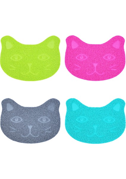 Pawcyan 30X40 Su Geçirmez Pet Kum Mat Yüksek Esneklik Fiber Kedi Katmanlı Küçük Yavru Kedi Yüz Paw Desen Ev Hayvanı Ürünü Tuvalet Paspas Kediler Aksesuarları (Yurt Dışından) modelleri