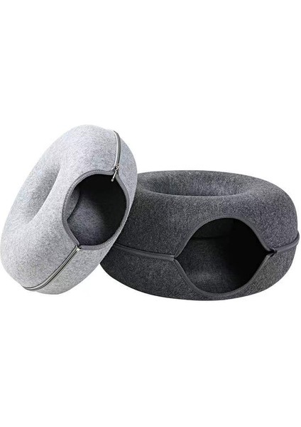 Koyu Gri 60X60X27CM Evcil Kedi Yatak Yavru Köpek Interaktif Oyun Tüneli Kapalı Eğitim Oyuncak Kediler Donuts Ev Sepeti Yuva Evcil Hayvan Aksesuarları Malzemeleri (Yurt Dışından) fiyatları