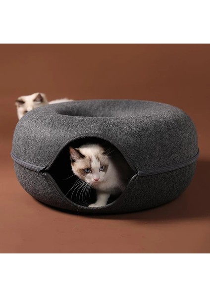 Koyu Gri 60X60X27CM Evcil Kedi Yatak Yavru Köpek Interaktif Oyun Tüneli Kapalı Eğitim Oyuncak Kediler Donuts Ev Sepeti Yuva Evcil Hayvan Aksesuarları Malzemeleri (Yurt Dışından) indirimleri