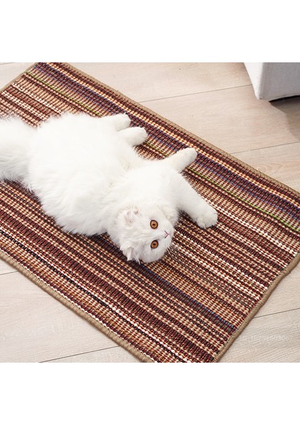 40X60 cm Renkli Çizgili Kedi Tırmığı Sisal Ped Yavru Kedi Pençeleri Taşlama Pet Çekyat Koruma Minder Örtüsü Isırmaya Dayanıklı (Yurt Dışından) fiyatları